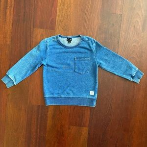 Art Class Washed Blue Pullover Sweatshirt 4T
